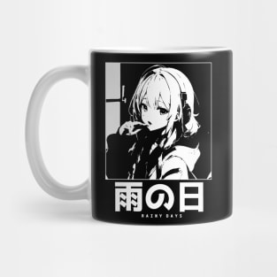 Aesthetic Manga Girl Mug